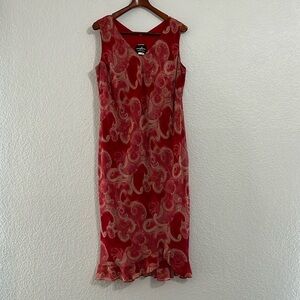 Vintage Y2K Paisley Slip Dress